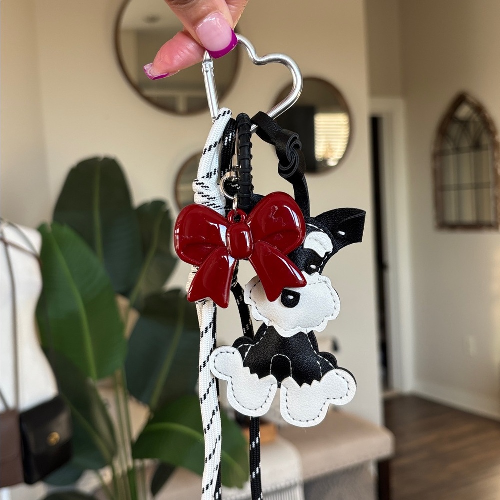 🎀🐾NEW! Mini Schnauzer Keychain Bag Charm🐾🎀 - Picture 7 of 8